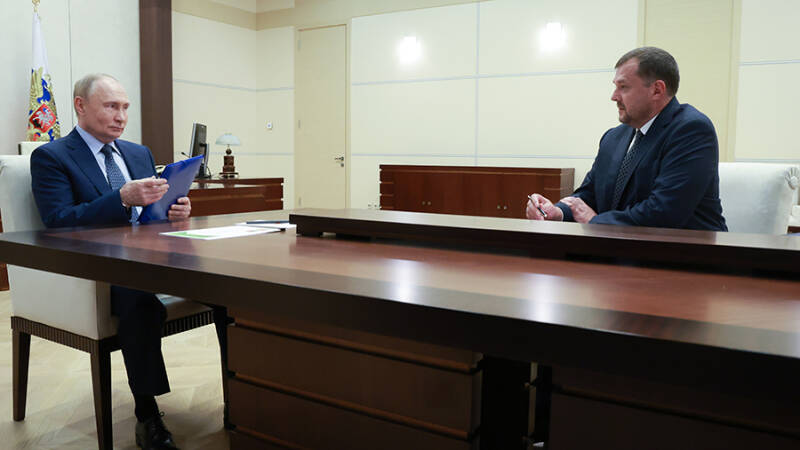 Путин обсудил развитие Запорожской области с губернатором Балицким