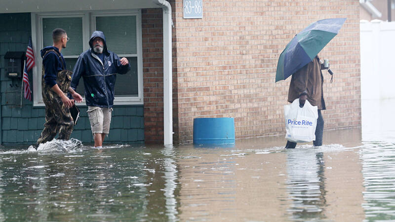 Сильные штормы стали причиной наводнений на северо-востоке США